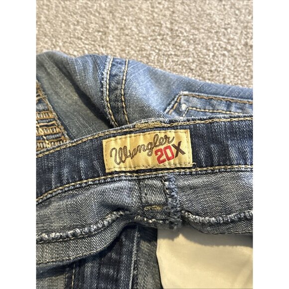 Wrangler 20x Jeans Men 32x36 Tag "32X34" ACTUAL Heavy Stich  42 Vintage Boot - Picture 10 of 16